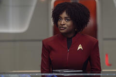 Celia Rose Gooding come Uhura in Star Trek: Strange New Worlds 4x01