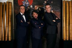 Christian De Sica, Lillo Petrolo, Paolo Calabresi sul set di Spie Per Caso - Missione Tokyo - First Look