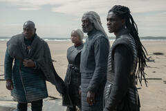Abubakar Salim, Bethany Antonia, Steve Toussaint, Clinton Liberty in House of the Dragon 3x02