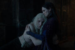 Ewan Mitchell, Gayle Rankin in House of the Dragon 3x05