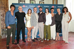 Biagio Venditti, Giulio Brizzi, Margherita Buoncristiani, Massimiliano Gallo, Ivan Silvestrini, Nicole Malaj, Ciro Minopoli, Cristiana Capotondi e Irene Maiorino all'anteprima di Minerva - La Scuola al Giffoni Film Festival, il 21 luglio 2026