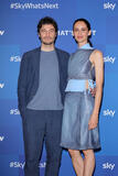Lino Guanciale e Valentina Bellè al photocall dell'evento Sky What's Next 2026 al Teatro Lirico Giorgio Gaber in Milano, il 7 luglio 2026