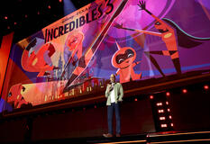 Pete Docter, direttore creativo di Pixar Animation Studios, per Gli Incredibili 3 sul palco del Disney Entertainment Showcase al D23: The Ultimate Disney Fan Event il 14 agosto 2026 ad Anaheim, in California