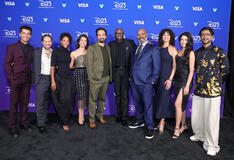 (S-D) Jordan Fisher, Robin de Jesus, Nikki M. James, Auli'i Cravalho, Lin-Manuel Miranda, Wayne Brady, James Monroe Iglehart, Mandy Gonzalez, Arielle Jacobs e Utkarsh Ambudkar al Disney Entertainment Showcase al D23: Legends il 16 agosto 2026 ad Anaheim, California