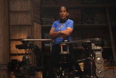 La regista Gina Prince-Bythewood sul set di Il Regno di Orïsha