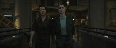 Remmie Milner e Rebecca Ferguson in Silo 3x08