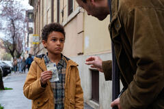 Gabriel Bovino e Alessandro Borghi sul set di Nessun Dolore (Painless)