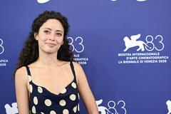 L'attrice Ailín Salas al photocall del film Wild Horse Nine al Festival del Cinema di Venezia 83, giovedì 3 settembre 2026