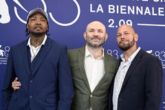 Michael Midgyett, Robert Greene, Ryan Holliger al photocall del film Too Much Sugar al Festival del Cinema di Venezia 83, giovedì 3 settembre 2026