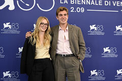 Céleste Kalis ed Enzo Ferraroli al photocall del film Everest: The Other Side al Festival del Cinema di Venezia 83, giovedì 3 settembre 2026
