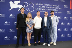 Delegazione del film Sumo: Spirit Weighs Nothing (tra cui Erik Shirai) al Festival del Cinema di Venezia 83, giovedì 3 settembre 2026