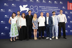 Delegazione del film Sumo: Spirit Weighs Nothing (tra cui Erik Shirai) al Festival del Cinema di Venezia 83, giovedì 3 settembre 2026