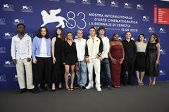Delegazione del film 15/18 (A Place To Heal) (tra cui Cédric Kahn, Malou Khebizi, Zoé Monpart, Kenji Peyran) al Festival del Cinema di Venezia 83, sabato 5 settembre 2026
