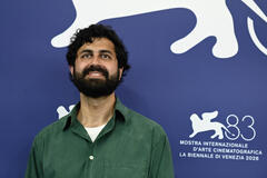 Screenwriter Ajon Singh al photocall del film Primetime al Festival del Cinema di Venezia 83, sabato 5 settembre 2026