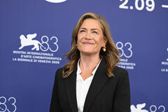 Marina Bouras al photocall del film Kvinde Ukendt (Woman Unknown) al Festival del Cinema di Venezia 83, domenica 6 settembre 2026