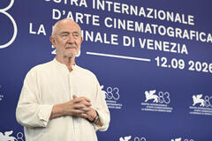 Peter Zumthor al photocall del film From Inside Out - The Architecture of Peter Zumthor al Festival del Cinema di Venezia 83, domenica 6 settembre 2026