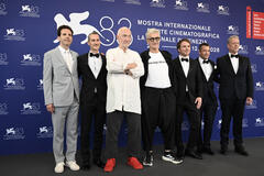 Delegazione del film From Inside Out - The Architecture of Peter Zumthor (tra cui Adriano Giannini, Wim Wenders, Peter Zumthor) al Festival del Cinema di Venezia 83, domenica 6 settembre 2026