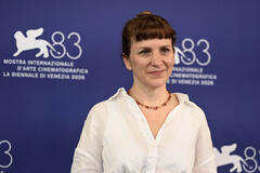 Laura Citarella al photocall del film From Biografía de Jorge Luis Borges al Festival del Cinema di Venezia 83, domenica 6 settembre 2026