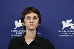 La regista Rachel Szor al photocall del film Naza al Festival del Cinema di Venezia 83, mercoledì 9 settembre 2026
