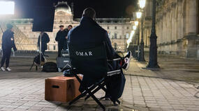 Omar Sy sul set di Lupin - Stagione 1