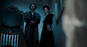 (S-D) Charlie Hunnam come Andrew Borden, Rebecca Hall come Abby Borden in Monster: La storia di Lizzie Borden 1x02