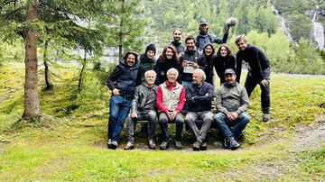 La Valanga Azzurra di Giovanni Veronesi - Troupe con Gustav Thoeni e Giovanni Veronesi