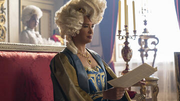 Golda Rosheuvel come Queen Charlotte in Bridgerton 3x03