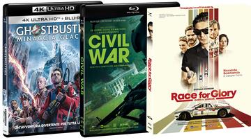Ghostbusters Minaccia Glaciale, Race for Glory e Civil War - homevideo Luglio 2024