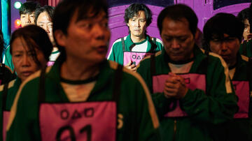 Lee Jung-jae in Squid Game 1x07 - Immagine dal set