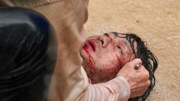 Park Hae-soo in Squid Game 1x09 - Immagine dal set