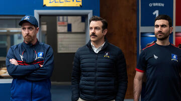 Brendan Hunt, Jason Sudeikis e Brett Goldstein in Ted Lasso 2x12