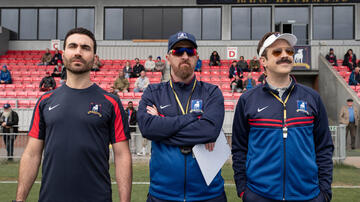 Brett Goldstein, Brendan Hunt e Jason Sudeikis in Ted Lasso 3x09