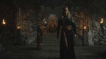 Owain Arthur come Principe Durin IV, Peter Mullan come Re Durin III e Charlie Vickers come Sauron in Il Signore degli Anelli: Gli Anelli del Potere 2x06