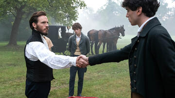 Sam Claflin e Nicolas Maupas in Il conte di Montecristo 1x07 - Immagine dal set