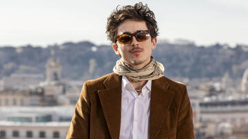 Timothée Chalamet a Roma per il Photocall del film A Complete Unknown