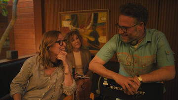 Sarah Polley, Catherine O'Hara e Seth Rogen in The Studio 1x02