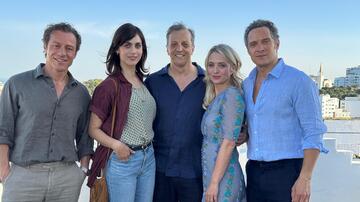 Stefano Accorsi, Miriam Leone, Gabriele Muccino, Carolina Crescentini, Claudio Santamaria sul set del film di Gabriele Muccino (2025)