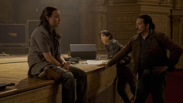 Bella Ramsey, Young Mazino, Gabriel Luna in The Last of Us 2x07