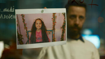 Motaz Malhees in The voice of Hind Rajab di Kaouther ben Hania - Immagine ufficiale