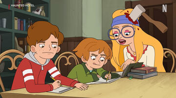 Haunted Hotel - L'hotel infestato, scena da Clip 'Homework'