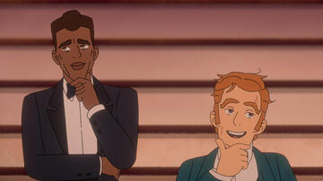 Charming (voce di Abubakar Salim) e Mirror (voce di Harry Trevaldwyn) in Le Sorelle Grimm 1x05