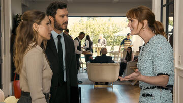 (S-D) Kristen Bell come Joanne, Adam Brody come Noah, Leighton Meester come Abby in Nobody Wants This 2x05