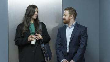 Marisa Abela, Conor MacNeill in Industry 2x07