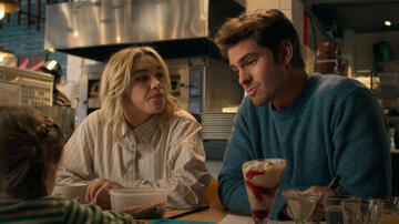 Andrew Garfield e Florence Pugh in We Live in Time - Tutto il tempo che abbiamo, scena da trailer