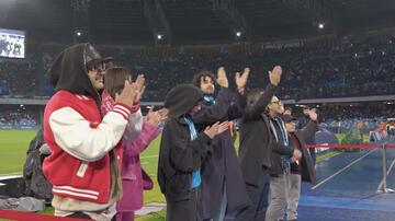 Uonderbois, cast serie nel prepartita di Napoli-Lazio