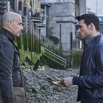 Stanley Tucci come Bernard Orlick, Richard Madden come Mason Kane in Citadel 1x06