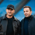 Francesco Totti e Alessandro Del Piero allo Stadio Olimpico per l'incontro con Anthony Mackie per celebrare l'arrivo al cinema del film Captain America: Brave New World.