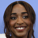 L'attrice Ayo Edebiri al photocall di After The Hunt di Luca Guadagnino alla 82a Mostra del Cinema di Venezia, venerdì 29 agosto 2025