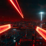 Una scena dal film Tron: Ares