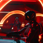 Una scena dal film Tron: Ares